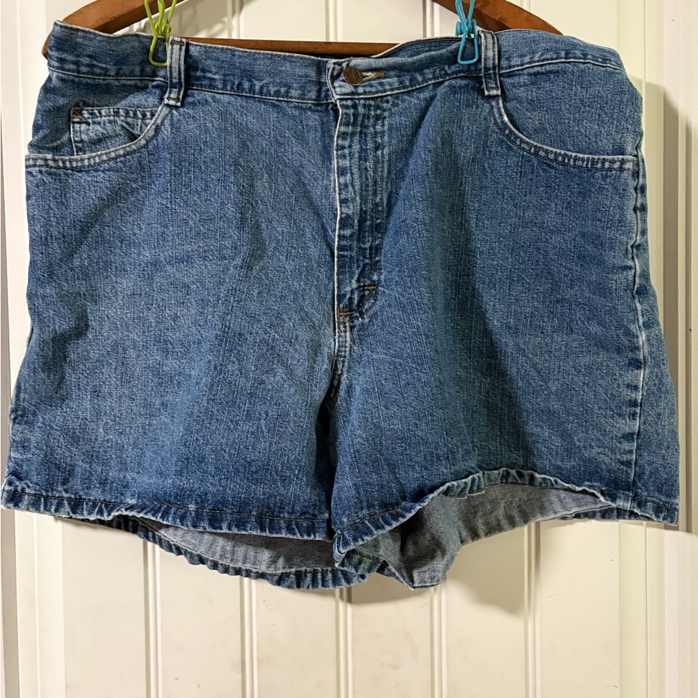 Classic Blue Denim Riders by Lee Women's Shorts